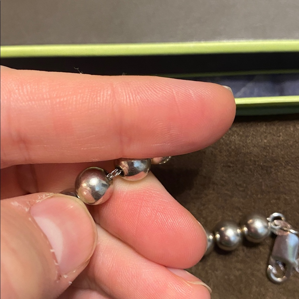 Ross-Simons Sterling Silver Beaded Bracelet - Picture 3 of 3